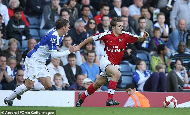 Wilshere (right) broke into the Arsenal team in 2008 but injuries scuppered his career